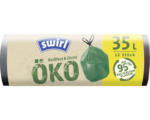 Hornbach Öko-Müllbeutel mit Zuziehband Swirl® 35 l 12 Stk. grün