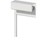 Hornbach ARON Vorbaurollladen PVC grau 650 x 2065 mm Kasten Aluminium RAL 9016 verkehrsweiß Motor Rechts