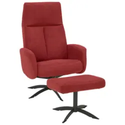 Relaxsessel in Textil Bordeaux