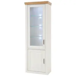 Vitrine in Eichefarben, Pinienfarben