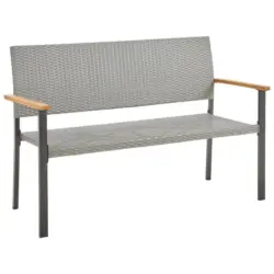 Gartenbank 138/89/60 cm in Grau, Akaziefarben