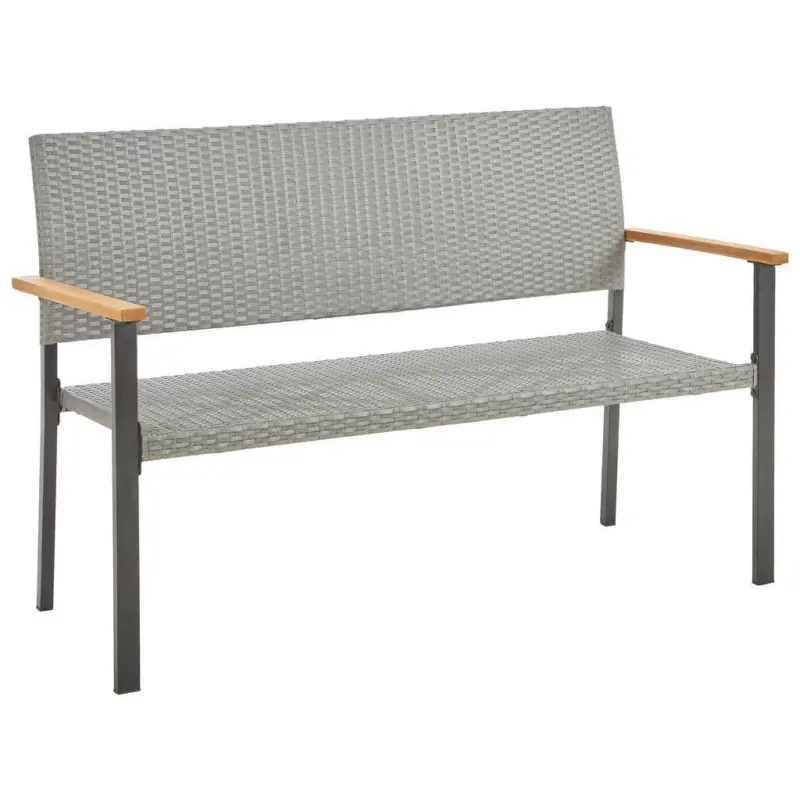 Gartenbank 138/89/60 cm in Grau, Akaziefarben