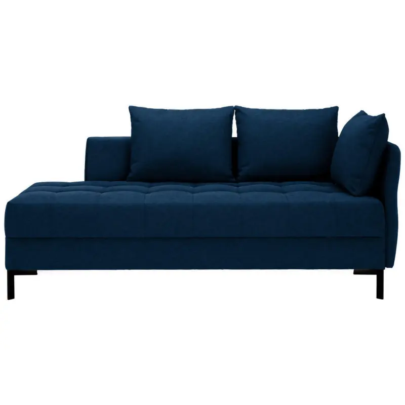 Liege in Flachgewebe Dunkelblau