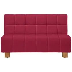 Schlafsofa in Flachgewebe Rot