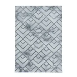 Webteppich Naxos 3813 silber