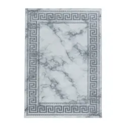Webteppich Naxos 3818 silber