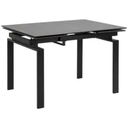 Esstisch in Metall, Keramik 120-200/85/76 cm