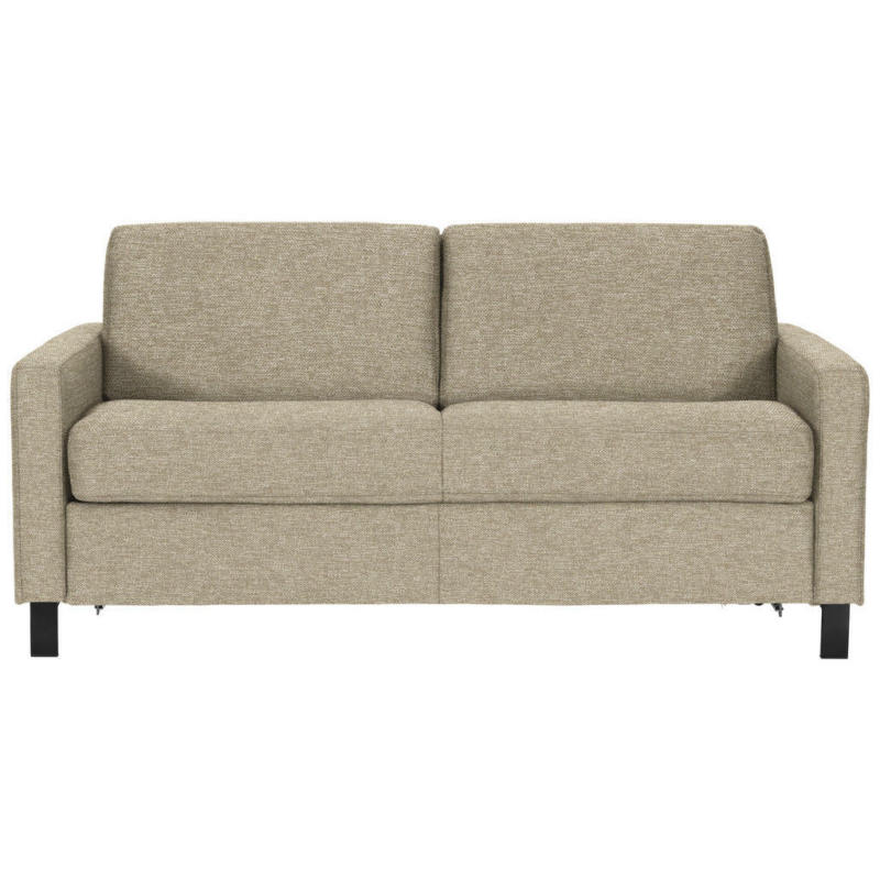 Schlafsofa in Webstoff Beige