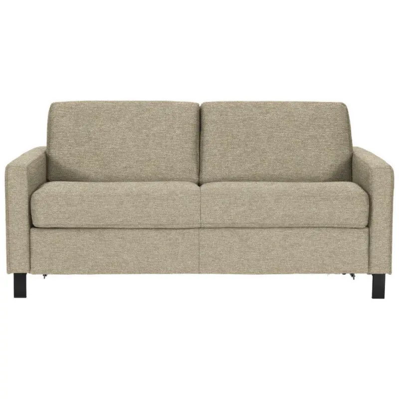 Schlafsofa in Webstoff Beige