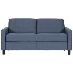 Schlafsofa in Webstoff Blau