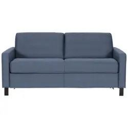Schlafsofa in Webstoff Blau