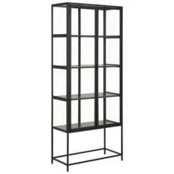 Vitrine in Schwarz