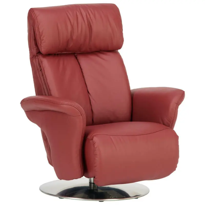 Relaxsessel in Leder Rot