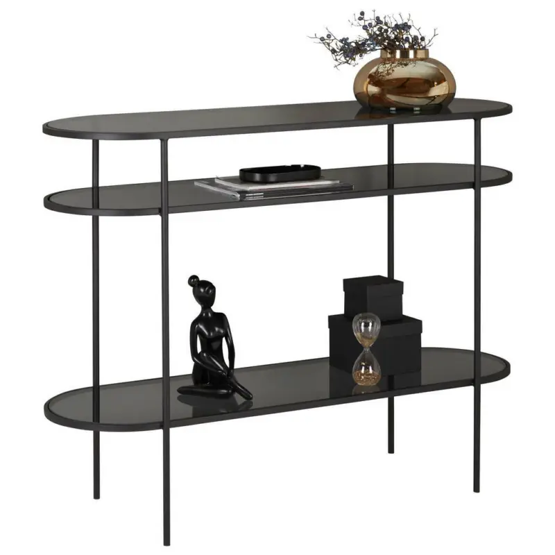 Konsolentisch in Metall, Glas 120/90/40 cm
