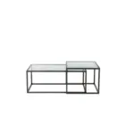 XXXLutz Lauterach - Ihr M&ouml;belhaus bei Bregenz Couchtischset in Metall, Glas 90/50/50 cm