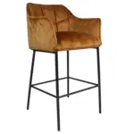 XXXLutz Lauterach - Ihr Möbelhaus bei Bregenz Barhocker in Textil Schwarz, Dunkelgelb