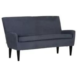 Sitzbank in Textil Dunkelgrau