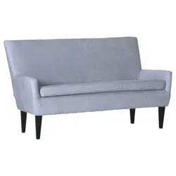 Sitzbank in Textil Hellgrau