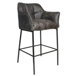 Barhocker in Textil Anthrazit