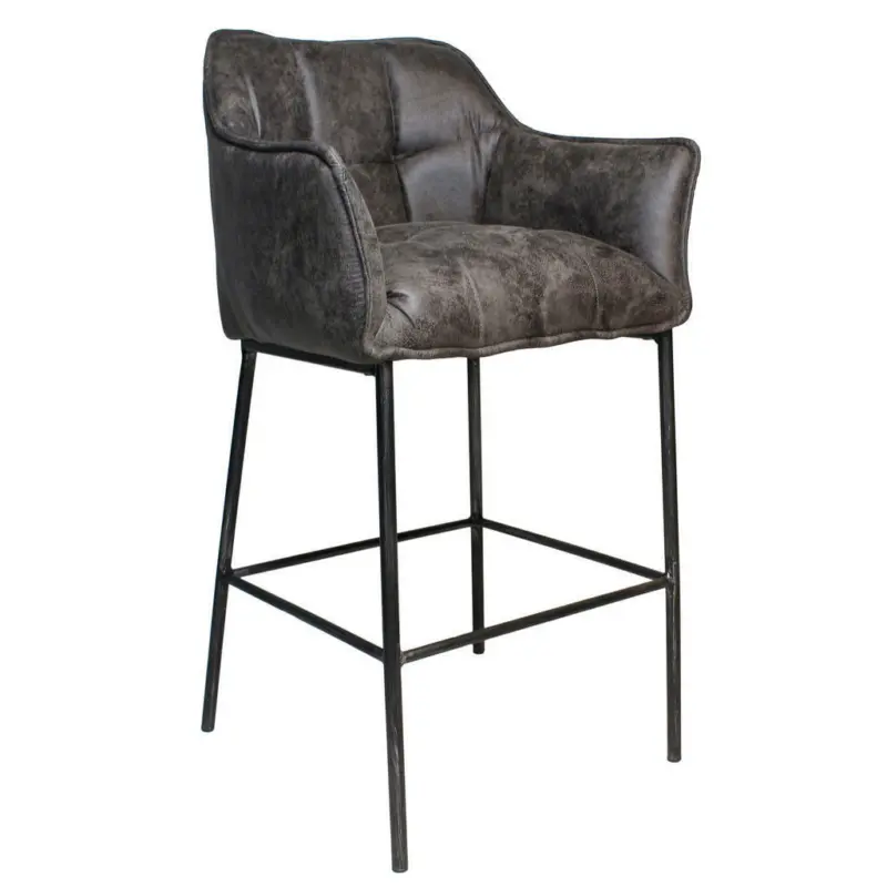 Barhocker in Textil Anthrazit