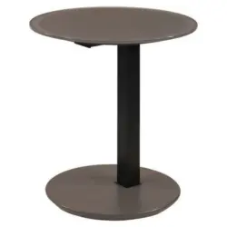 Beistelltisch in Metall, Glas, Holzwerkstoff 50/50/49-77 cm