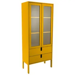 Vitrine in Gelb