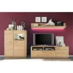 XXXLutz Lauterach - Ihr M&ouml;belhaus bei Bregenz Wohnwand 300/176/51 cm in Eichefarben