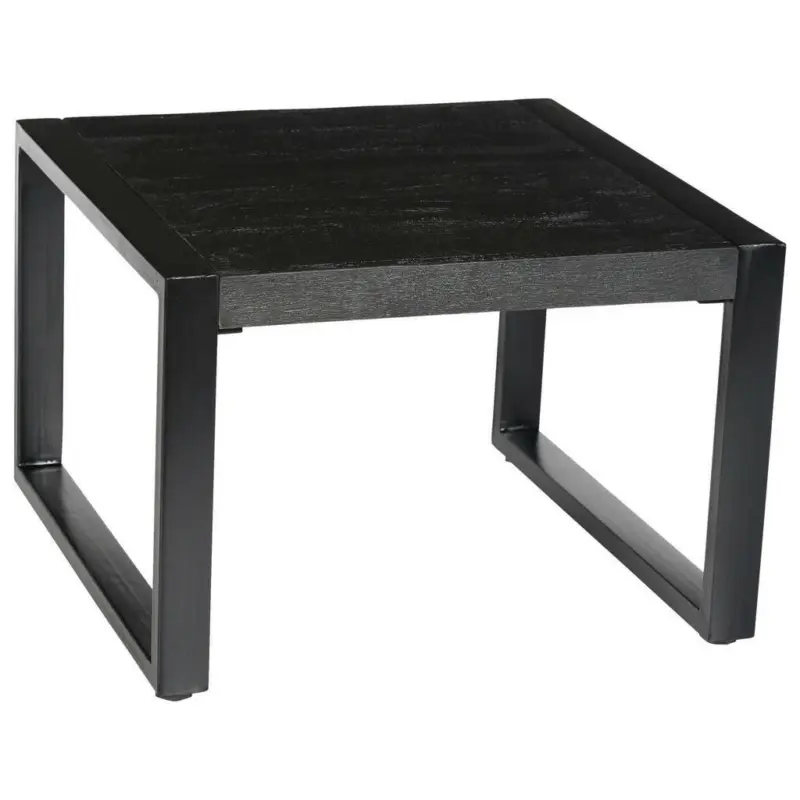 Couchtisch in Holz, Metall 60/60/45 cm