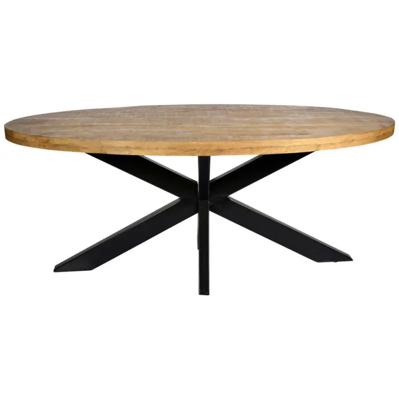 Esstisch in Holz, Metall 210/100/78 cm