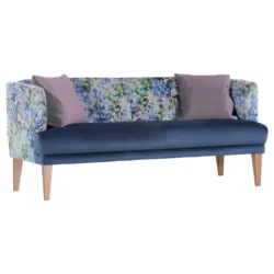 Sitzbank 190/83/70 cm in Blau, Grün, Lila, Eichefarben, Beige