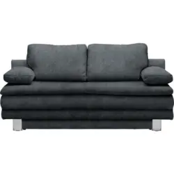 Schlafsofa in Webstoff Anthrazit