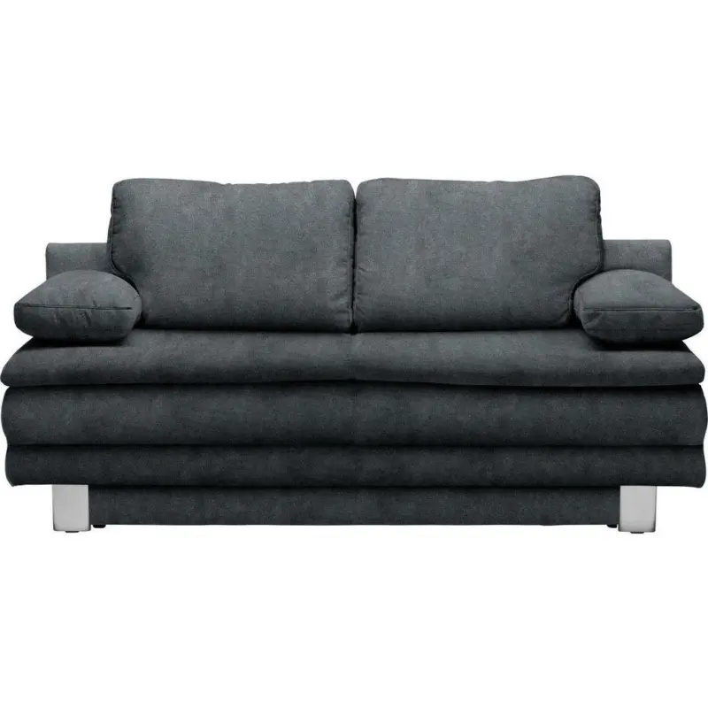Schlafsofa in Webstoff Anthrazit