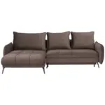 XXXLutz Lauterach - Ihr Möbelhaus bei Bregenz Ecksofa in Flachgewebe Dunkelbraun