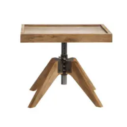 Nachttisch in massiv Wildeiche Eichefarben