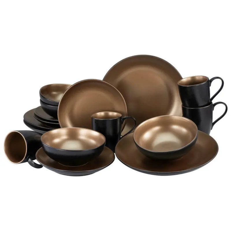 Kombiservice Glamour Gold 16-teilig