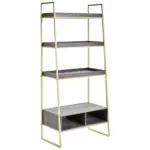 XXXLutz Lauterach - Ihr Möbelhaus bei Bregenz Regal 64,5/140/35,5 cm Naturfarben, Schwarz, Goldfarben