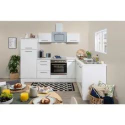 Eckküche 260/200 cm in Weiß