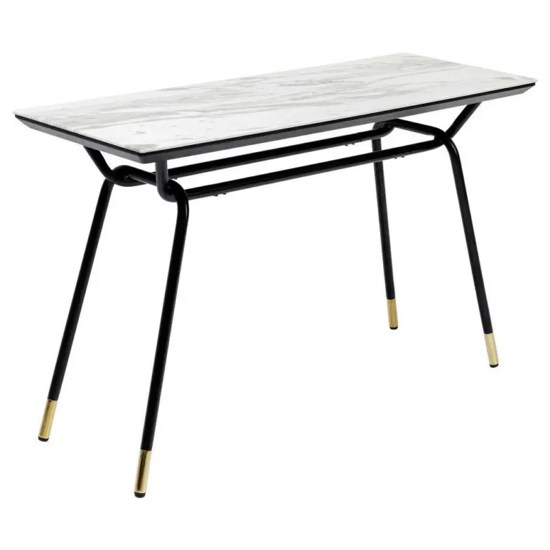 Konsolentisch in Metall, Glas, Holzwerkstoff 120/45/75 cm