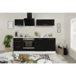 XXXLutz Lauterach - Ihr Möbelhaus bei Bregenz Küchenblock 220 cm in Schwarz, Weiß