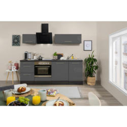 Küchenblock 220 cm in Grau