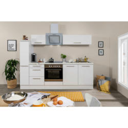 Küchenblock 240 cm in Weiß