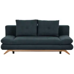 Schlafsofa in Flachgewebe Dunkelgrau