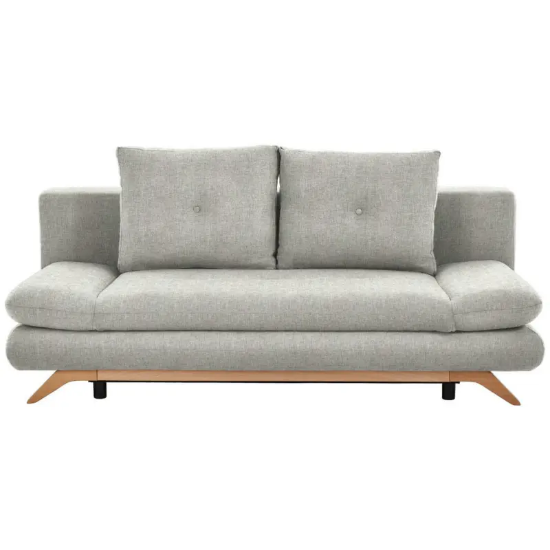 Schlafsofa in Webstoff Beige