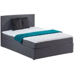 Boxbett 120/200 cm in Grau