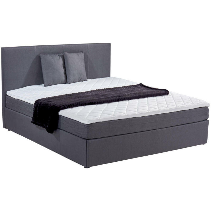 Boxbett 180/200 cm in Grau