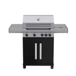 Gasgrill Schwarz, Silberfarben