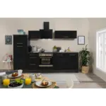 XXXLutz Lauterach - Ihr M&ouml;belhaus bei Bregenz K&uuml;chenblock 280 cm in Grau, Schwarz