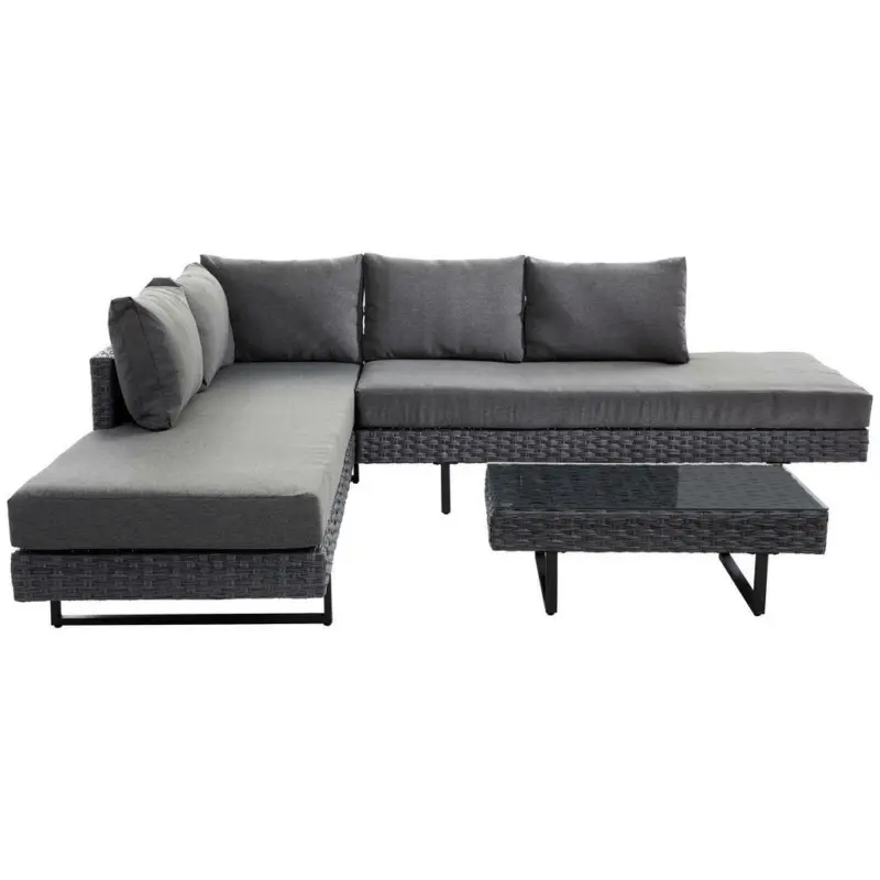 Loungegarnitur 3-teilig 207/64/75 cm