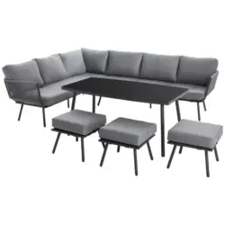 Loungegarnitur 203/252 cm