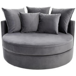 Sofa in Samt Grau